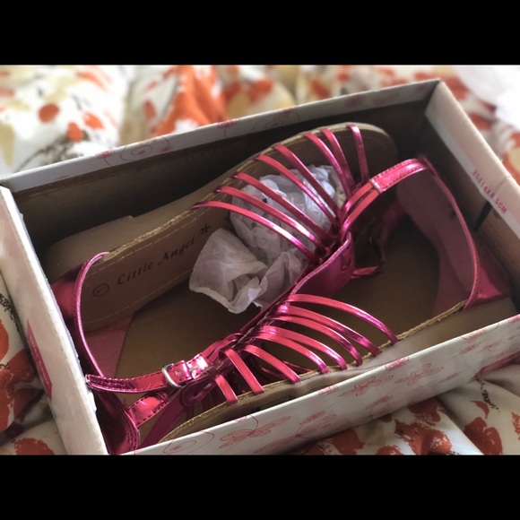 Little Angel Pink Sandals - Picture 2 of 2